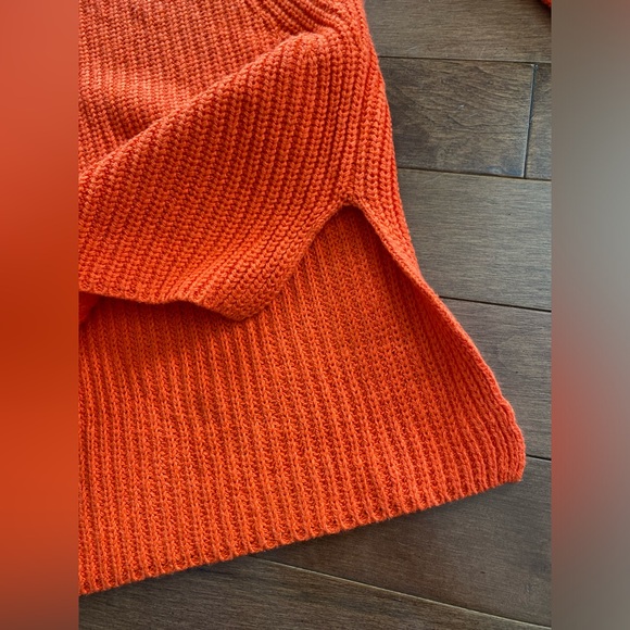 Trouve Purple & Orange Knit sweater womens sz Small - Picture 8 of 10